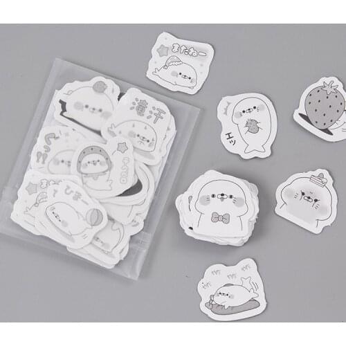 Cute Little sea lion Animal PVC Sticker Label Diary Album DIY Decoration Gift Waterproof Stickers Paper Tags