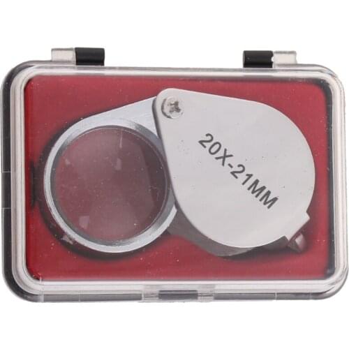 Mini 20X Glass Magnifying Magnifier Jeweler Eye Jewelry Loupe Loop Hot K0AB