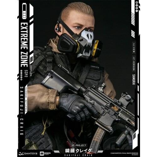 In Stock 1/6th Fashion Gaz Mask Model Of DAMTOYS DAM EBS001 Warrior Soldier Model For 12 inch Doll Action Collectable