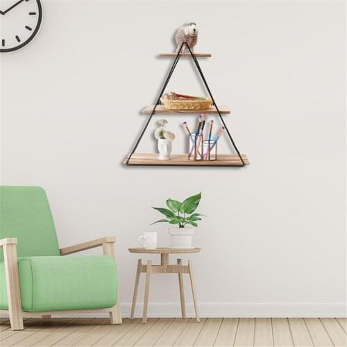 INS Style Triangle Wall-mounted Storage Rack Cosmetics Flower Pot Display Shelf Living Room Decor Home Accessories