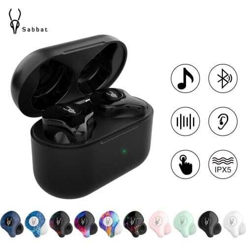 Original Sabbat X12 Pro TWS Wireless Earphone BT 5.1 Sport Hifi Headset Waterproof HD Stereo EarBuds Noise-Cancel For Huawei