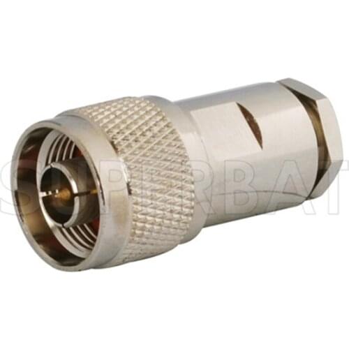 Superbat N Plug Straight Clamp for LMR300 50-5 Cable RF Coaxial Connector Adapter