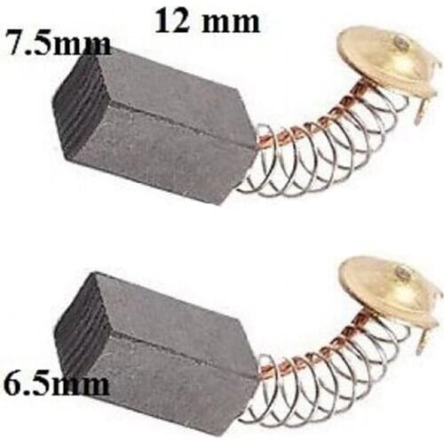 2Pcs Angle Grinder CARBON BRUSHES To Fit Guild PDH26G Rotary Hammer Drill 1000W 6.5x7.5x12 E15 Power Tools