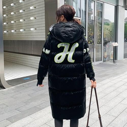 Womens Long Parkas Hooded Solid Thick Zipper Warm Ladies Casual Winter Jacket Casual Down Coat Outwear for Female 2021 Fashion