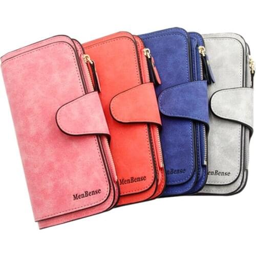 Womens Wallets Designer Luxury Female Card Holder Coin Purses Ladies Money Bag Zipper Pocket Long Clutch