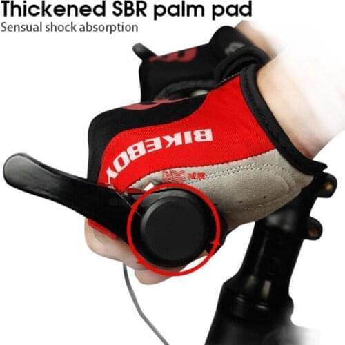 1Pair Gel Half Finger Cycling Gloves Anti-Slip Anti-sweat Bicycle Left-Right Hand Gloves Anti Shock BIKE Road Bike Sports Gloves