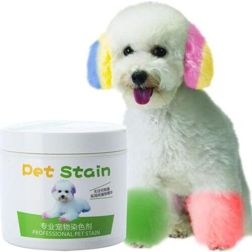 100ml Professional Pet Stain Anti Allergic Cat Dog Hair Dye Cream Coloring Agent Doggy Supplies Accessories