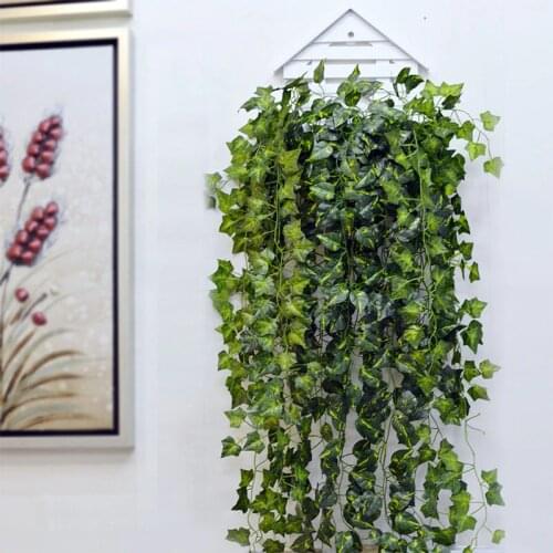 230cm Artificial Ivy Leaf Garland Green Plants Vine Foliage Flowers For Balcony Loft Home Wall Hanging Decor DIY Rattan Wreath