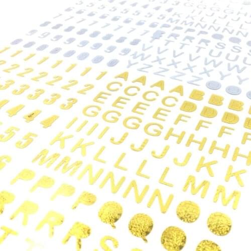 24Pcs Gold Foil Metallic English Letters Wishes Words Sticker Kit Copper Motive Power Letters Resin Decor Jewlery Making