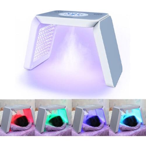 7 Color LED PDT Light Therapy Facial Spray Skin Care Beauty Machine Foldable Atomization Skin Rejuvenation Phototherapy Device