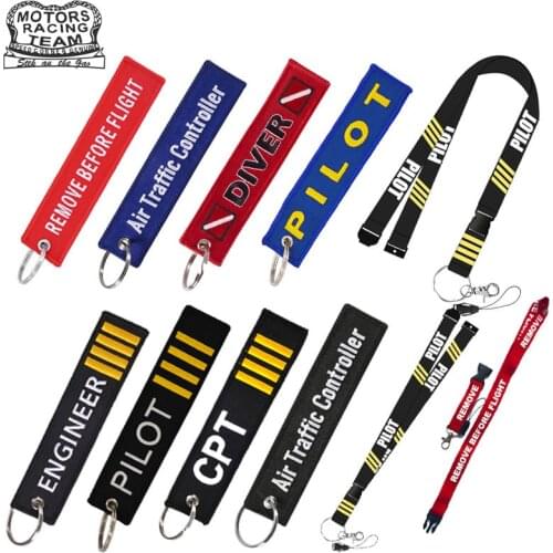 Travel Accessories Key Chain Pilot Accessories viaje Travel Bag Tag Embroidery luggage Tag Label Keyring Fashion Gift