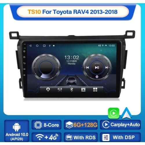 MEKEDE 6GB+128GB Car Radio Multimedia Video DVD Player For Toyota RAV4 2013 2014 2015 2016 2017 2018 Carplay Auto 4G LTE WIFI BT