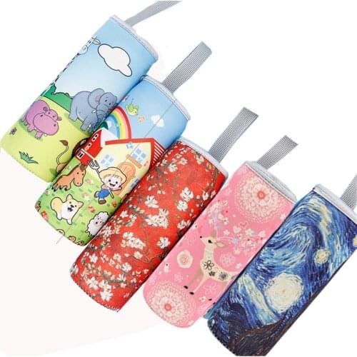 Sport Water Bottle Cover Case Insulated Bag Thermos Cup Pouch Portable Vacuum Glass Cup Set Sport Camping Accessorie 350ml—500ml