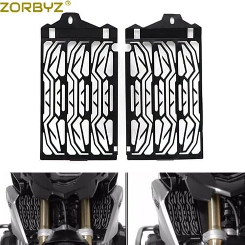ZORBYZ Motorcycle Black Aluminum Radiator Grille Guard Protector Cover For BMW R1200GS ADV 2013-2018
