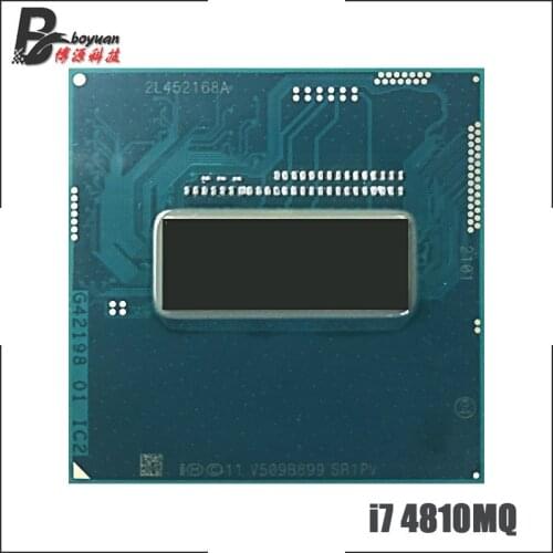 Intel Core i7-4810MQ i7 4810MQ SR1PV 2.8 GHz Quad-Core Eight-Thread CPU Processor 6M 47W Socket G3 / rPGA946B