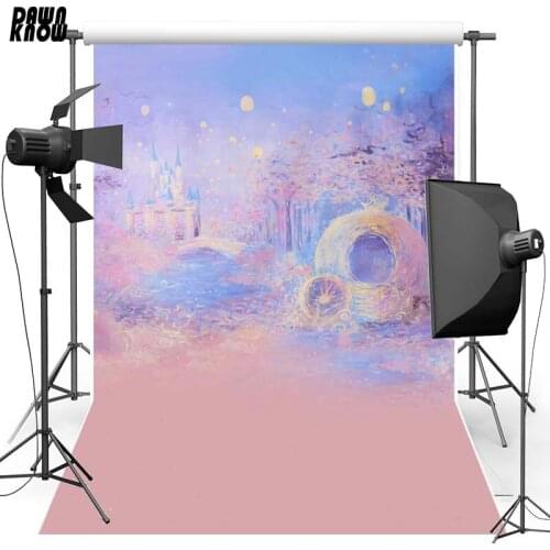 DAWNKNOW Painting Fairy Tale Vinyl Photography Background For Newborn Polyester Backdrop For Children Photo Studio S1203