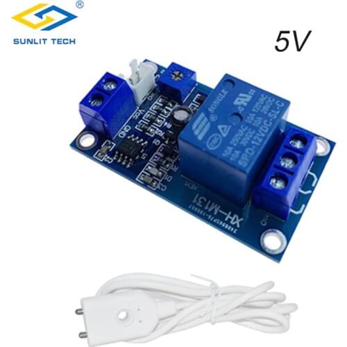 Cheap Price 5V Water Leaking Detector Relay Module Water Leakage Flood Overflow Sensor with Cable for Smart Home