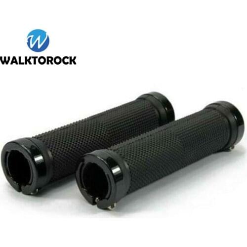 MTB Mountain Road Bike Bicycle Grips Ergonomic Comfort Anti-slip Bike Handlebar Grips Rubber Double Lock On Bar End