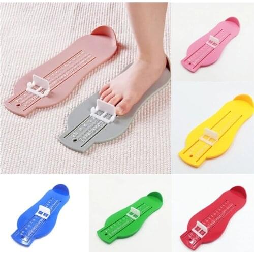 0-20CM Kids Baby Foot Measuring Device Shoes Gauge Ruler for Children Footful Measure Shoes Size at Home Yellow Red Green Blue