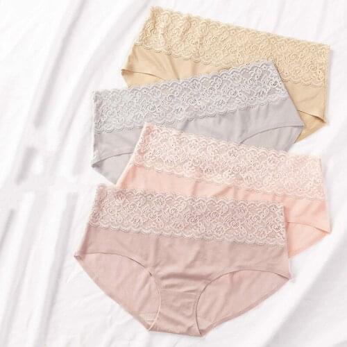 LacePanties Women Comfortable Underwears Sexy Low-Rise Underpants Female Lingerie Big Size Ladies Briefs