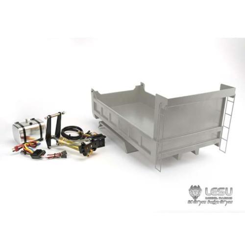 LESU Hydraulic Bucket Cargo Box 6*6 Dumper Truck DIY Model 1/14 Tmy RC Car TH02004
