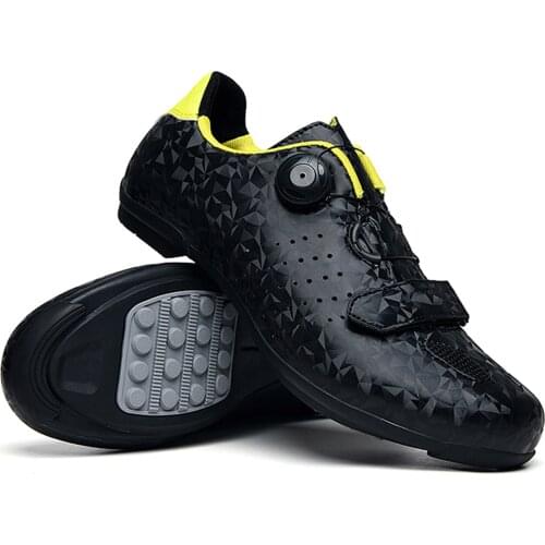 Mens Road MTB Bike Cycling Shoes Spin Shoes Lock Pedal Bike Shoes Ultralight Comfortable Auto-Lock Bike Bicycle Riding Shoes