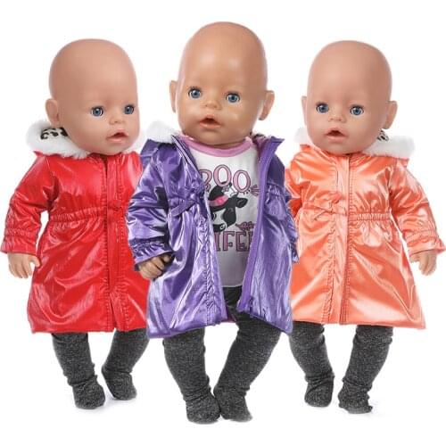 2020 New Down jacket Doll clothes Fit For 43cm zapf baby Doll clothes Reborn Babies Clothes And 17inch Doll Accessories
