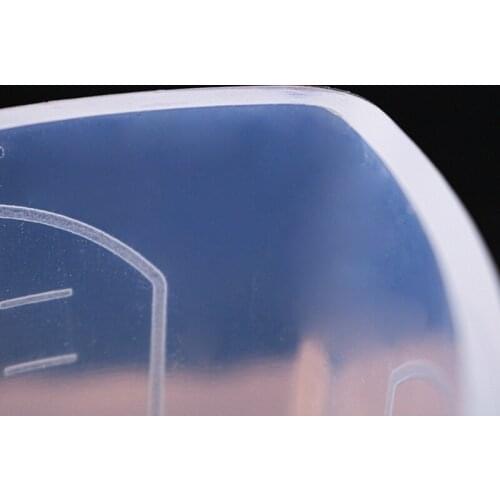 Resin Cups 250 ml Non-Stick Silicone Cup Silicone Measuring Cup Reusable Mixing Cups with Precise Scale for DIY Craft