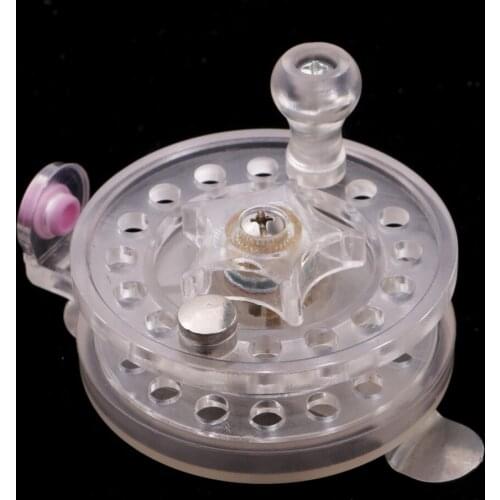 Transparent Plastic Lightweight Fly Fishing Reel Ice Fishing