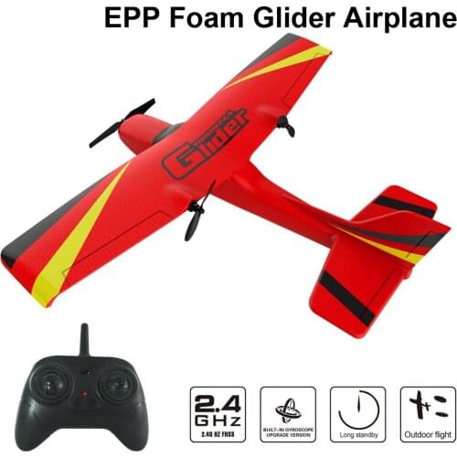 RC Helicopter EPP Foam Glider Airplane 2.4G 2CH RTF Remote Control Fixed-wing aircraft 25minute Flight Time Funny kids Toys Gift