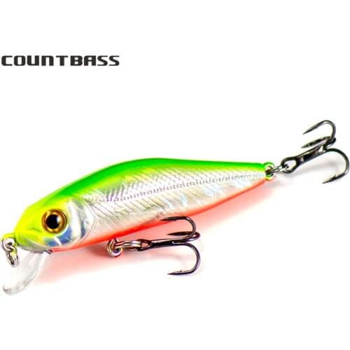 COUNTBASS 55mm 4.7g Minnow Wobblers Anglers Fishing Lures Floating Shad Jerk Your Bait , Diving Depth 0.8-1m Leurre Hard Baits