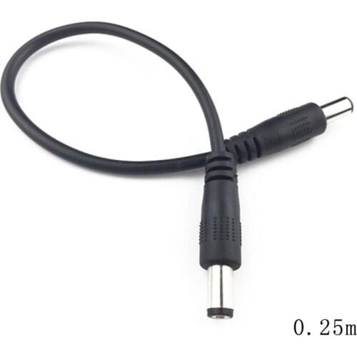 DC Power Plug 5.5 x 2.1mm Male To 5.5 x 2.1mm Male CCTV Adapter Connector Cable