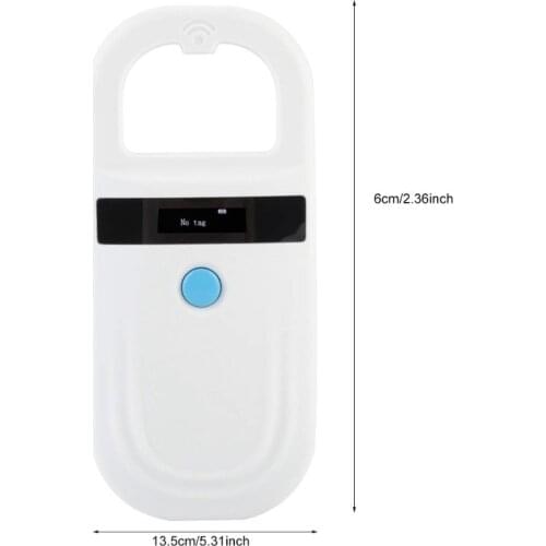28EA Pet Microchip Scanner Rechargeable RFID EMID Micro Chip Reader Scanner Standard Pet Chip ID Scanner for Animal Pets Dogs