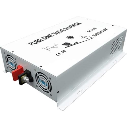 Pure Sine Wave Solar Inverter 24V 220V 5000W Generator Inverter Battery Power Bank Converter 12V/36V/48V DC to 120V/230V/240V AC