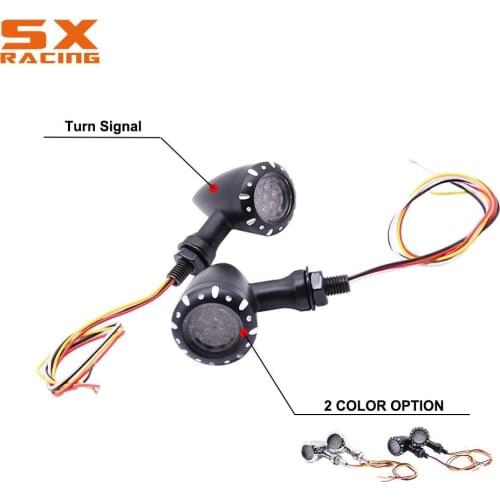 Motorcycle Turn Signal Light Brake Stop Lights Indicator Lamp For Harley Chopper Cafe Racer Custom Bikes Yamaha Suzuki Kawasaki