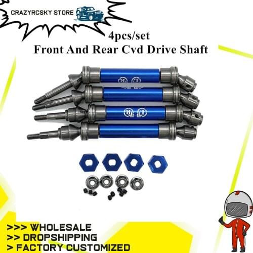 4pcs Heavy Duty CVD F&R Drive shaft Replacement of 6851R 6851X 6852R 6852X for Traxxas 1/10 Stampede 4x4 VXL RC forMonster Truck