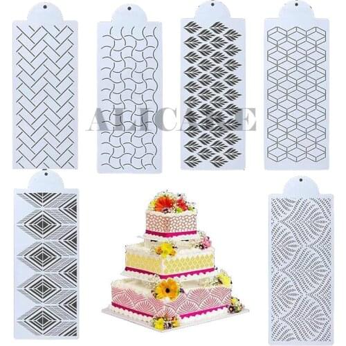 Spray Stencils Cake Decoration Tools Flower Spray Stencils Cake Decorating DIY Template Sugar Powder Sieve