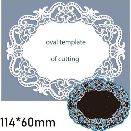 Cutting Dies Hollow Floral Card Stencil Craft for Scrapbook Stamps Dies Embossing Paper Gift Card 114*60mm