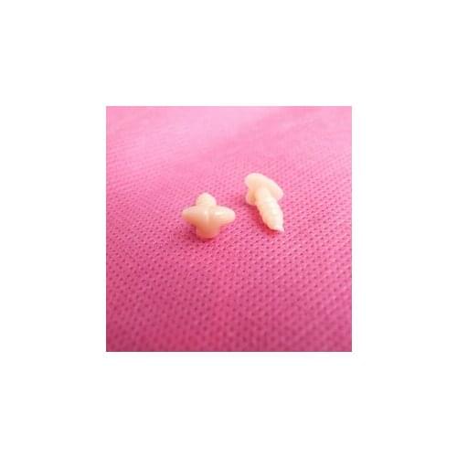 1000pcs/lot --- 10x7mm mini fox plastic toy nose with washer for doll accessories