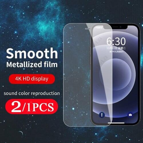 2/1Pcs Phone Screen Protector for iphone 12 Mini 11 Pro 8 7 6 6s Plus X XS Max XR SE Tempered Glass Protective Film on the Glass