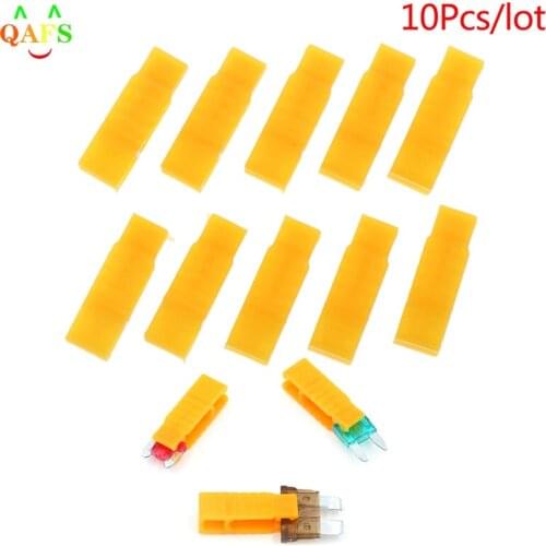 3 * 1cm/1.18*0.39" 10pcs Fuse Clip Tools Car Fuse Traction Automobile Fuse Puller