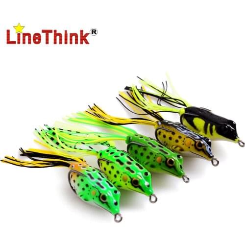 5PCS/LOT 5 Different Color 3D Floating Skirt Frog Fishing Lure Double Hook 6.2g/4.5cm Free Shipping