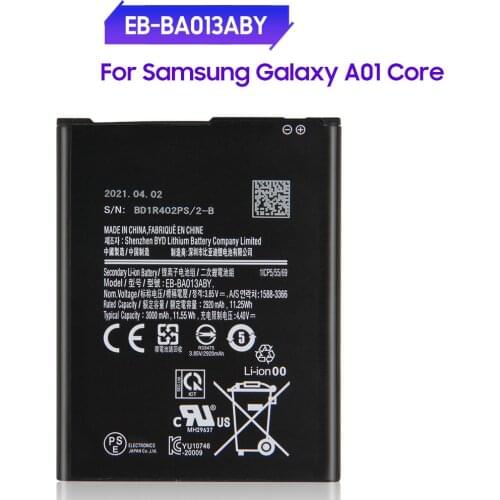Authentic Phone Battery EB-BA013ABY for Samsung Galaxy A01 Core 2920mAh Original Replacement Battery + Tools