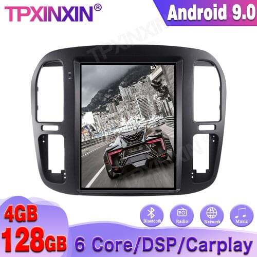 Wireless Carplay Android 9.0 For TOYOTA Land Cruiser LC100 1998-2002 Tesla Car GPS Navigation Stereo Headunit Multimedia Player