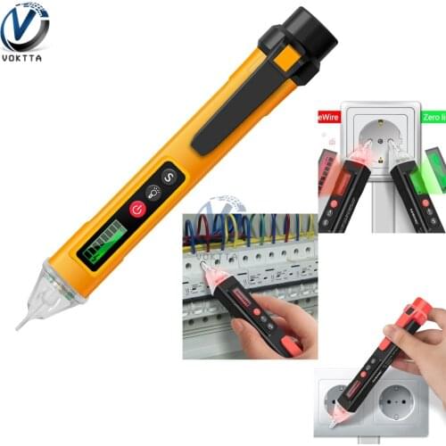 VC1010 Digital AC DC Voltage Detector Smart Non-Contact Tester Pen Meter 12V-1000V Current Electric Sensor Test Pencil 110V-220V