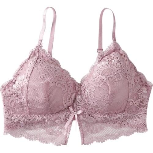 Women Push Up Seamless Tube Tops Sexy Lace Bra Female Bralette Lingerie Underwear Brassieres