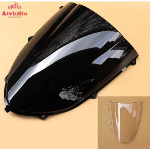 Black Motorcycle Windshield Windscreen For Kawasaki Ninja ZX10R 2004-2005 Motorcycle
