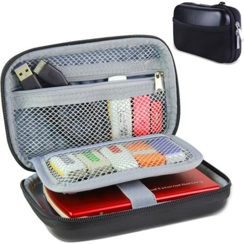 2018 New Portable Digital Accessories Storage Bag for Earphone Data Cable HDD U Disk, SD Card Phone Power Bank Travel Organizer