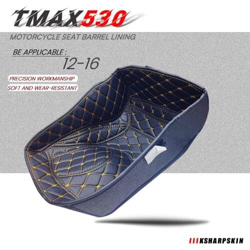 New Motorcycle PU Rear Trunk Cargo Liner Protector Seat Bucket Pad for YAMAHA Accessories TMAX530 2012-2016 tmax 530