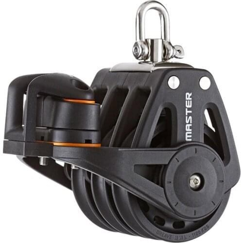 Sailboat Hardware 72mm 2 5/6" Triple Swivel Shackle Angle Fairlead Block Master BP-7212FE